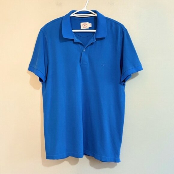 Brooks Brothers Vibrant Blue CottonPolo Short Sleeve Collar T-Shirt - Picture 1 of 12